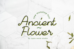 Ancient Flower: The Script Handwritten Typeface for Authentic Campaign Visuals