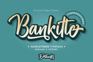 Bankitte Script Handwritten Fonts for Brand Identity