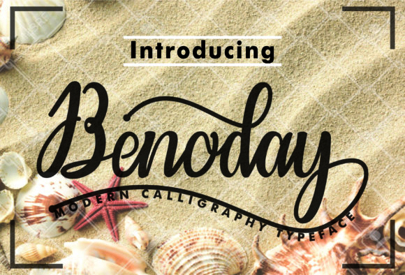 Benoday Script Font Review for Editorial Design