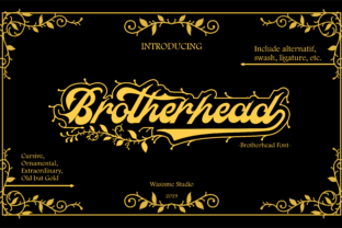 Brotherhead: A Powerful Classic Font with Retro Charm for Branding