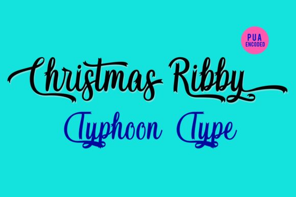 Christmas Ribby Typeface Review for Holiday Crafting
