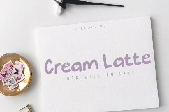 Cream Latte: The Perfect Handwritten Font for Kids’ Crafts and Printables
