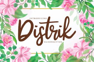Distrik: A Playful Handwritten Font for Modern Branding