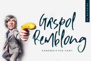 Gaspol Remblong: The Handwritten Script Font for Engaging Campaign Visuals