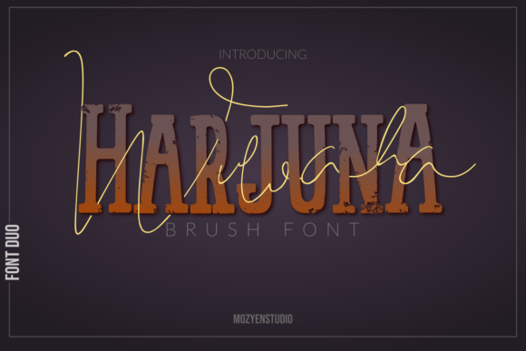 Harjuna: An Original and Fun Slab Serif Font for Editorial Design