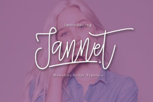 Jannet Script Typeface for Editorial and Brand Design