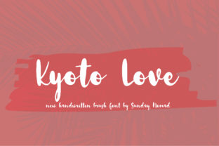 Kyoto Love: A Handwritten Brush Font for Authentic Brand Identity