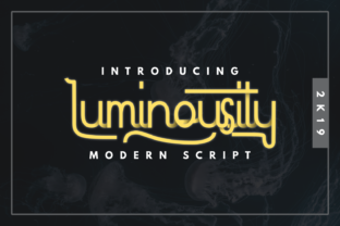 Luminousity: A Modern Script Handwritten Font for Personalized Branding