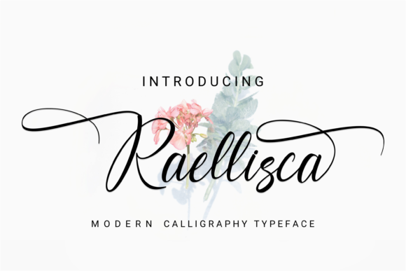 Raellisca: A Modern Calligraphy Font for Elegant Craft Designs