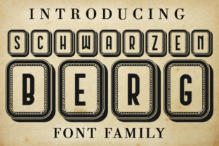 Schwarzenberg Capitals: Bold Display Fonts for Handmade Branding