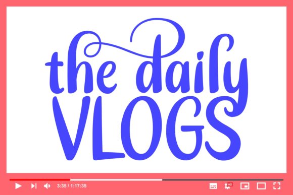 The Daily Vlogs: A Handwritten Font for Authentic Brand Identity